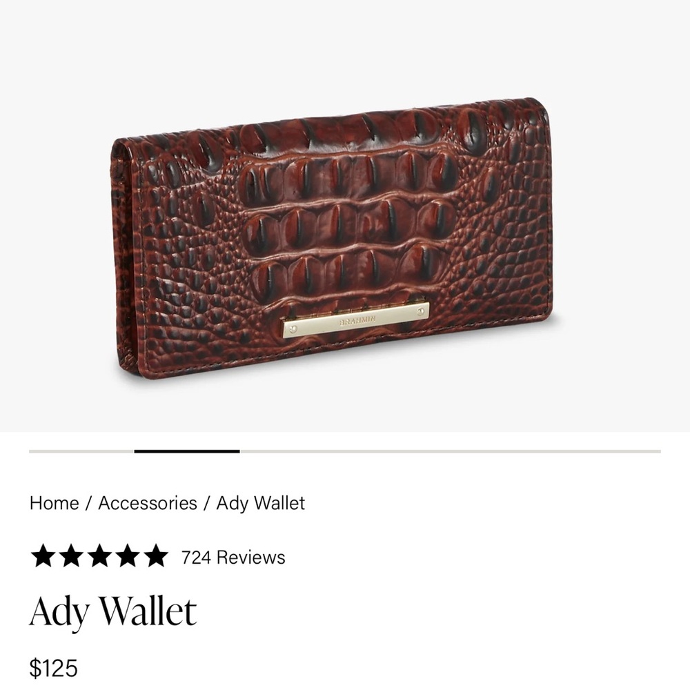 Brahmin Ady Wallet in Brown